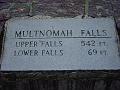 Multnomah Falls plaque